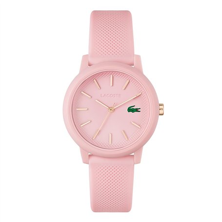 Lacoste Montre Analogique à Quartz pour Homme ou Femme de la Collection Lacoste.12.12. avec Un élégant Bracelet en Silicone à Te