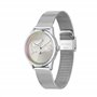 Lacoste Montre Analogique à Quartz pour Femme Collection LADYCROC avec Bracelet Milanais en Acier Inoxydable Argenté - 2001259
