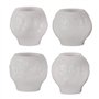 Meiliyizu Lot de 4 moules en silicone en forme de boule de Noël pour bougie, savon, décoration de Noël, décorations de plâtre, c
