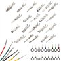 Yilingjc Assortiment de 340 broches de connecteurs électriques pour automobile - Assortiment de broches mâles et femelles - Conn