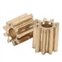 aqxreight Pignon Moteur 2 Pièces, Remplacement en Laiton pour Module Duplo Intelli Lok 0.4 9 Dents Remplacement en de Pignon de 