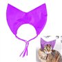 Zeizafa Bonnet de bain imperméable pour chats de différentes tailles - Confortable - Protection des oreilles pour animaux domest