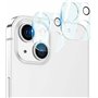 Cracksin [Lot de 2] Protection d'appareil photo pour iPhone 14 [6