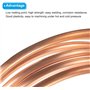 Tube en cuivre souple 2M - Tube en Cuivre Flexible OD 3mm x ID 2mm Tuyau à bobine souple pour réfrigérateur de climatiseur