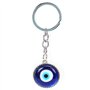 Lot de 2 Porte-clés Bleu Turc Mauvais œil, Porte-clés en Verre avec Porte-clés Ornement Bijoux Amulette, Accessoires en Bleu de 