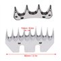 2 Pcs Acier Au Carbone 9 Dents Moutons Cisailles Lame Dent Droite 10mm Espacement Des Dents Laine Tondeuse Peigne Cutter Tondeus