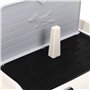 Naroote Tapis de toilette pour chien, support de tapis d'urine pour chien, protection du sol facile à nettoyer en plastique avec