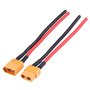 Oumefar 2 Pièces/Ensemble XT60 Femelle Mâle, RC de la Batterie Câble, Connecteur Adaptateur 14AWG Silicone Câble Fil RC Accessoi