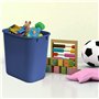 Acrimet Corbeille, Poubelle de bureau, 6,75 gallons / 27 quarts / 24 litres (en plastique) (couleur bleue) (lot de 4)
