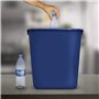 Acrimet Corbeille, Poubelle de bureau, 6,75 gallons / 27 quarts / 24 litres (en plastique) (couleur bleue) (lot de 4)