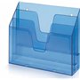 Acrimet Horizontal Trieur Organisateur de Document A4 (Plastique) (Couleur Bleu Transparent)