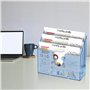 Acrimet Horizontal Trieur Organisateur de Document A4 (Plastique) (Couleur Bleu Transparent)