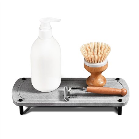 Momo Lifestyle Égouttoir à séchage Rapide pour évier de Salle de Bain - Organiseur d'accessoires en Terre de diatomée - Égouttoi