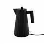 Alessi Plissé MDL06 B/UK - Bouilloire Électrique Design, en Résine Thermoplastique, Fiche Anglaise 2400W, 170 cl, Noir