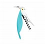 Alessi | Parrot AAM32 AZ - Tire-bouchon pour Sommelier en Fonte d'Aluminium et PC, Bleu Clair