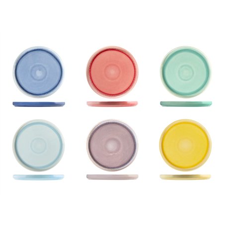 H&h set 12 piatti piani coachella cm 26