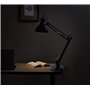 Velamp TL1207-N Lampe de Table avec Bras articulé. Culot E27, Compatible LED. pour Bureaux, étudiants, Lecture, Chambre d'enfant