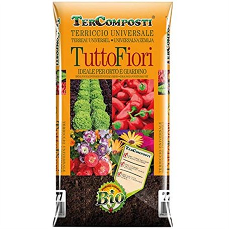 TERCOMPOSTI tuttofiori terreau Universel DE 70 litres pour Potager et Jardin