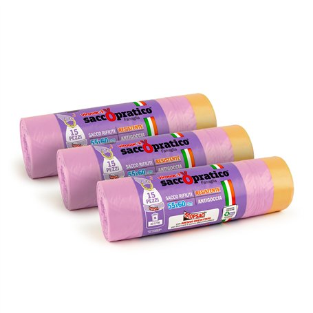 VIROSAC Lot de 3 sacs pour la collecte différenciée