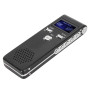 Enregistreur Vocal Numérique 192Kbps HD Réduction du Bruit Double Microphone Appareil D'enregistrement Portable Lecteur MP3 pour