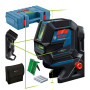 Bosch Professional Niveau Laser GCL 2-50 G (faisceau vert, d'intérieur, support RM 10, pince plafond, portée visible : jusqu’à 1