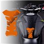 4R Quattroerre.it Protection Réservoir Adhésive 3D pour Motos KTM Racing Logo, Orange KTM, 19 x 13 cm