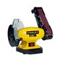 STANLEY - Meuleuse Ponceuse 330W Touret à meuler Ø150mm et Bande abrasive 50 x 690mm Base FONTE