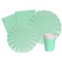 Ciao Kit Table Fête Party Flower Shape pour 24 Personnes (112 pièces: 24 Assiettes Ø23cm
