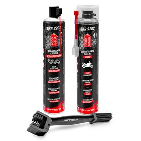ERRECOM 1000 Miglia Clean&Lube Kit Chaîne Moto Road ; Comprend Dégraissant Chaîne Cylindre Haute Pression 750mL + Lubrifiant Cha