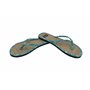 Élégantes Chaussons femme été modèle Caraïbes fond bambou tongs anti-transpiration frais Flip Flops en paille semelle en caoutch