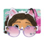 CARTOON Lunettes de soleil pour enfants Gabby's dollhouse lentilles rondes avec protection de filtre UV400, lilas