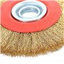 Brosse circulaire disque fil acier 175 mm 7" pour meuleuse meule de banc Brosse pour meule à fil ondulé en acier, disque en acie