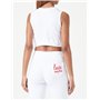 Love Moschino Top Cropped, Blanc Optique, 44 Femme
