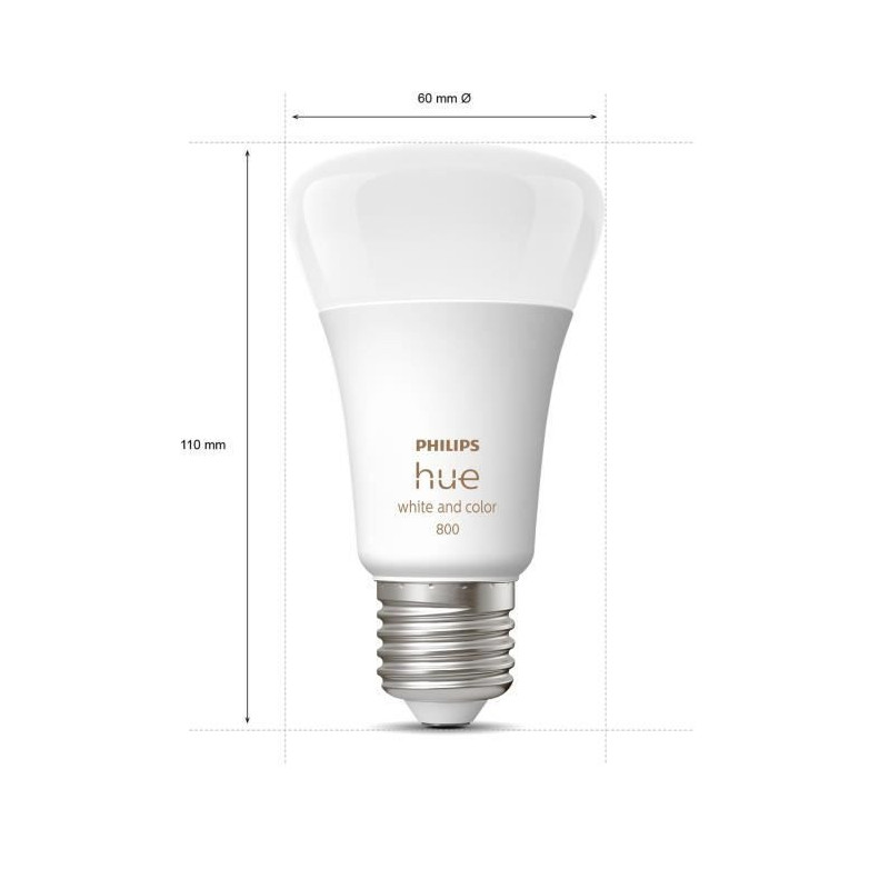 Image secondaire de Philips Hue White and Color ambiance A60 - Ampoule connectée E27 - 800 (lot de 2)