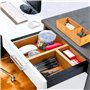 Avilia Lot de 5 organiseurs multifonctions en bambou - Différentes tailles - Diviseurs pour tiroirs cuisine, salle de bain ou bu
