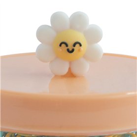 Plateau pour parasol 37 x 37 cm - Table basse de plage et jardin avec 4 porte-gobelets et compartiments porte-collations et smar