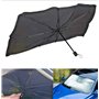Pare-soleil de voiture pliable 130 x 75 cm - Anti-UV pour pare-brise avant - Protection solaire intérieure voiture - Universel p