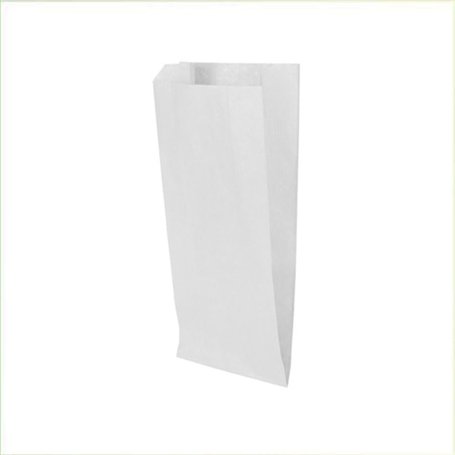 VIRSUS 200 Sacs Blancs en Papier Kraft Alimentaire 14x30 - Enveloppes Idéales pour Pain