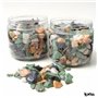 IPEA Pierres Décoratives Colorées pour Jardin, Vases, Aquarium, 1 kg - Pierres de Couleurs Mélangées avec Dimensions 10/12 mm -