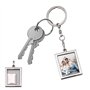 Porte-clés avec cadre photo miniature en métal
