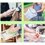 GOOD STUFF Gants jetables en polyéthylène transparent – 100 pièces, taille unique, protection et confort