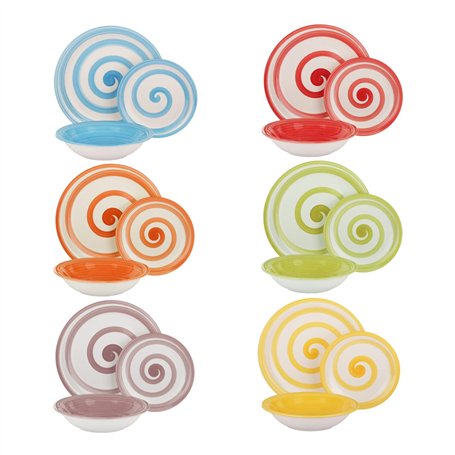 Service de 18 assiettes Hypno