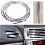 Alamor Silver Voiture Intérieur Décoration Porte De Ventilation Chrome Moulure Trim U Style 4 M