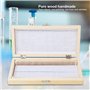 50 Pièces Boîte de Rangement pour Lame de Microscope Boîte de Rangement de Lames en Bois avec Non Polluant Outil de Rangement po