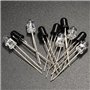 ExcLent 10Pcs 5Mm 940Nm Infrarouge Diode Infrarouge Lancement Émetteur Récepteur Récepteur Led