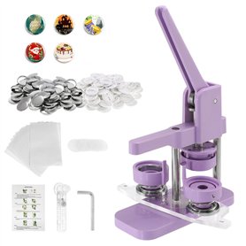 NEWFUN Machine à badge, Machine a badge, Machine badge, 58mm machine à badges,Comprend 100 jeux de matériel de badge pour le bri NEWFUN Machine à badge