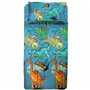 hermet Dinosaures | Parure de lit Simple | 1 Place | 100% Coton