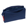 Trousse Fourre-Tout Triple El Pulpo Blue marine 22 x 12 x 3 cm