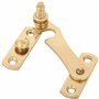 Amig - Golden Latch for Shutters with Reverse Hook Mod. 3 | 75 x 46 mm | Polished Brass | Anti-Impact and Breakage Security Clos