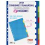 Grafoplás 41260500-juego de intercalaires de couleurs pour classeurs et dossiers